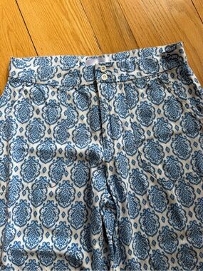 Stella  Parker Collection Blue Medallion Rayon Pants